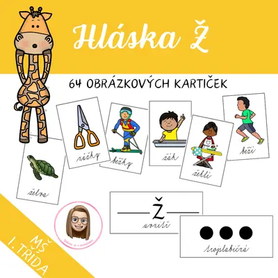 HLÁSKA Ž - logopedické kartičky