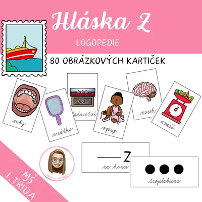 HLÁSKA Z - logopedické kartičky