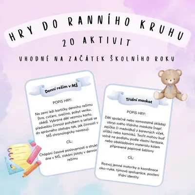 Hry do ranního kruhu MŠ