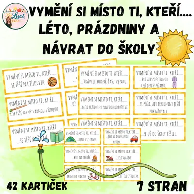 Vymění si místo ti, kteří.....léto, prázdniny, návrat do školy