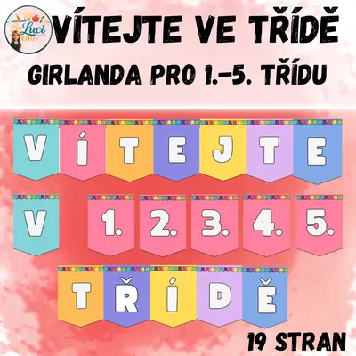 Uvítací girlanda pro 1.-5. třídu