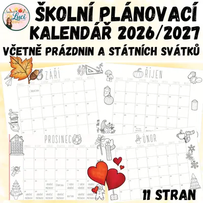 Školní plánovací kalendář 2026/2027