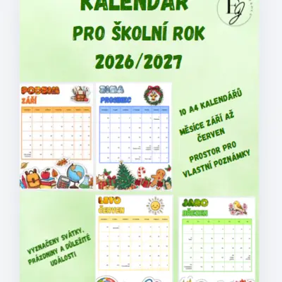 Kalendář na školní rok 2026/2027