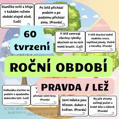 Roční období - pravda/lež