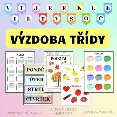 VÝZDOBA TŘÍDY - univerzální