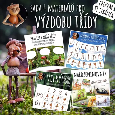 Dubánčí třída – výzdoba na celý rok - sada 4 materiálů