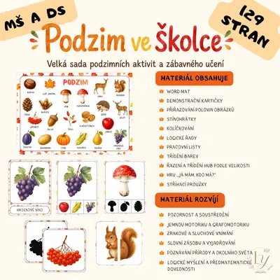 Podzim ve školce - velká sada podzimních aktivit a zábavného učení