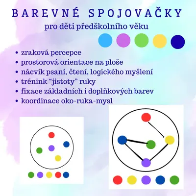 Barevné spojovačky: Zraková percepce a logické myšlení