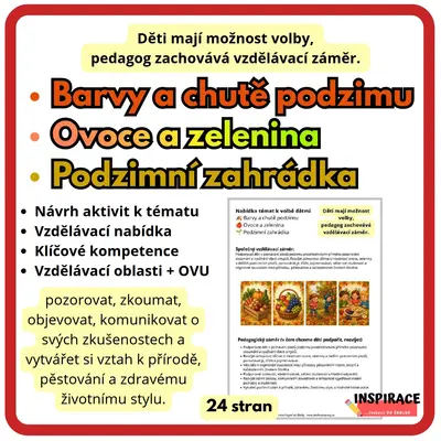 Podzimní zahrádka - Ovoce a zelenina - Barvy a chutě podzimu