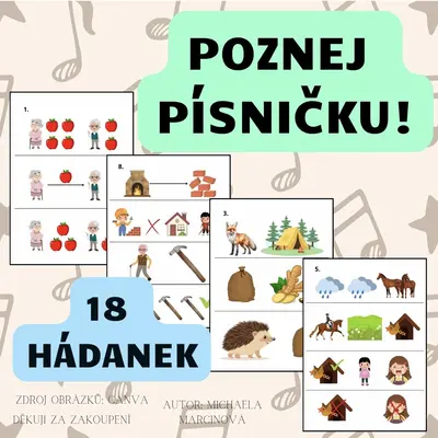 Poznej písničku - 18 obrázků