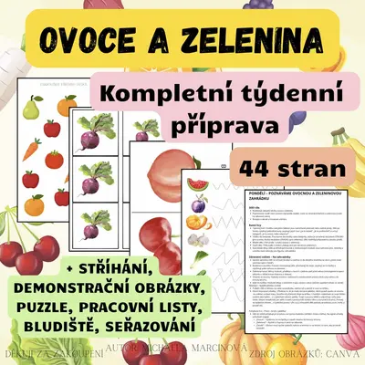 OVOCE A ZELENINA - Kompletní týdenní příprava