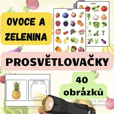 OVOCE A ZELENINA - prosvětlovačky