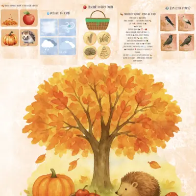 🍁 PODZIMNÍ SVĚT KOLEM NÁS🍂✨  bez barevného pozadí