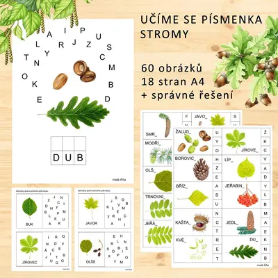 UČÍME SE PÍSMENKA - STROMY