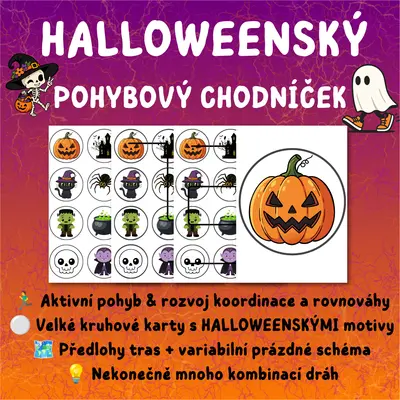 HALLOWEENSKÝ POHYBOVÝ CHODNÍČEK