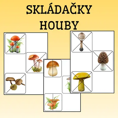 Houby skládačky