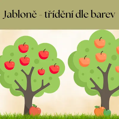 Jabloně - třídění dle barev