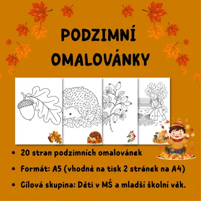 Podzimní omalovánky