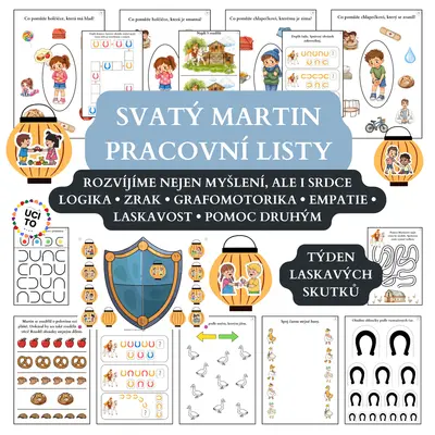 Svatý Martin - pracovní listy