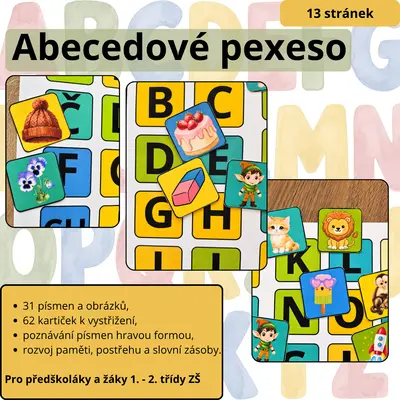 Abecedové pexeso