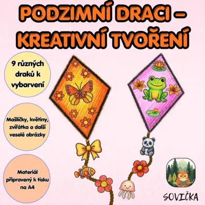 PODZIMNÍ DRACI – KREATIVNÍ TVOŘENÍ | 9 DRÁČKŮ