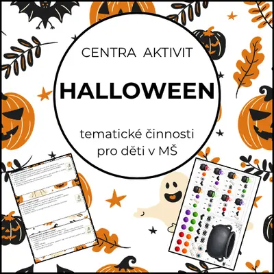Halloween: centra aktivit do MŠ!