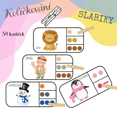 Kolíčkování - slabiky