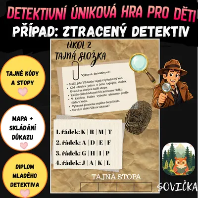 PŘÍPAD: ZTRACENÝ DETEKTIV