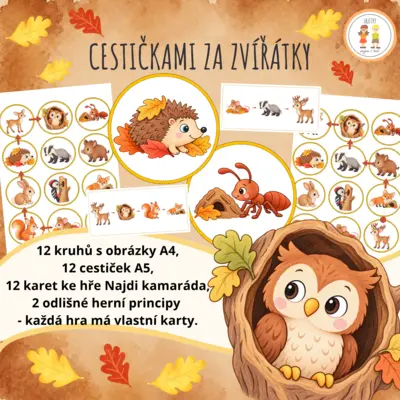 Cestičkami za zvířátky - Pohybový chodníček jinak