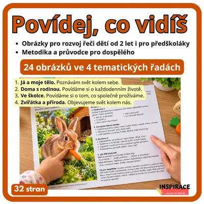 Povídej, co vidíš – obrázky pro rozvoj řeči dětí od 2 let