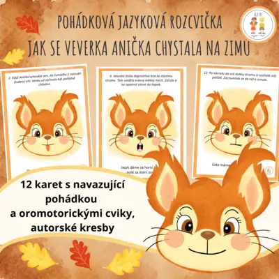 Jak se veverka Anička připravovala na zimu  - Pohádková jazyková rozcvička