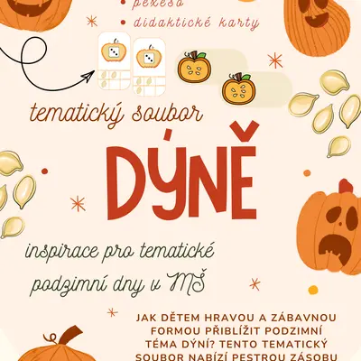 Tematický soubor aktivit - dýně ( podzim, MŠ)