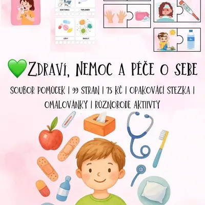 💚Zdraví, nemoc a péče o sebe - bez barevného pozadí