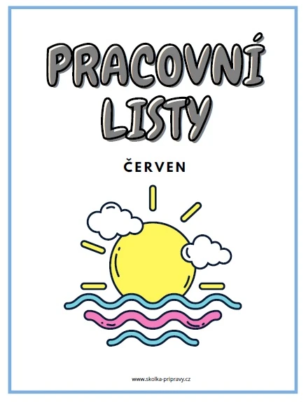PRACOVNÍ LISTY na ČERVEN (zdarma)