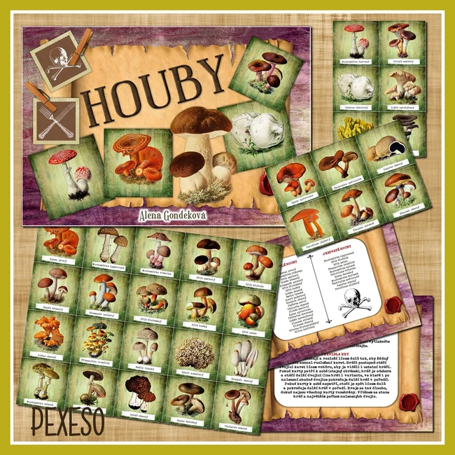 PEXESO - HOUBY (pdf soubor - elektronický obsah)