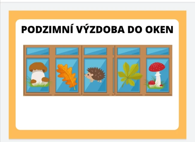 PODZIMNÍ VÝZDOBA DO OKEN