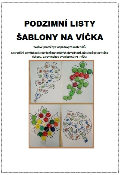 VÍČKOHRANÍ podzimní listy (zdarma)