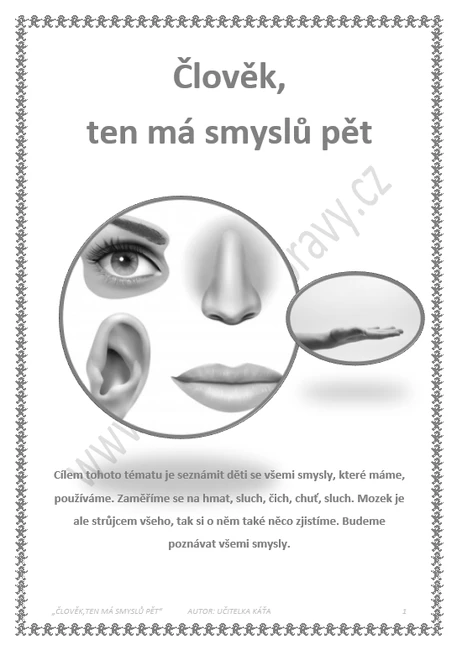 ČLOVĚK, TEN MÁ SMYSLŮ PĚT 