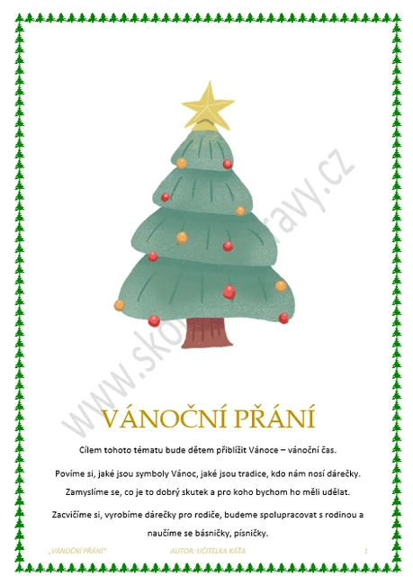 VÁNOČNÍ PŘÁNÍ
