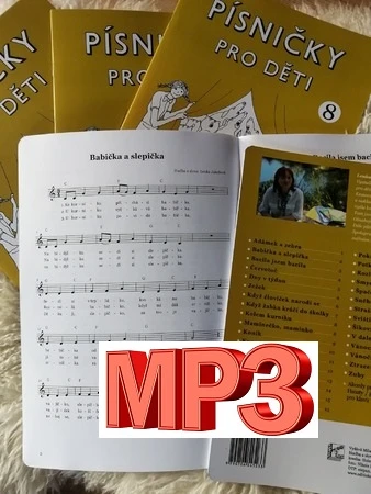Výukový materiál MP3 ke zpěvníku Písničky pro děti 8 od Lenky Jakešové - 1.část