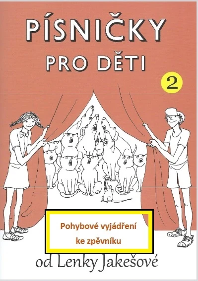 Výukový materiál Pohybové vyjádření ke zpěvníku Písničky pro děti 2 od Lenky Jakešové