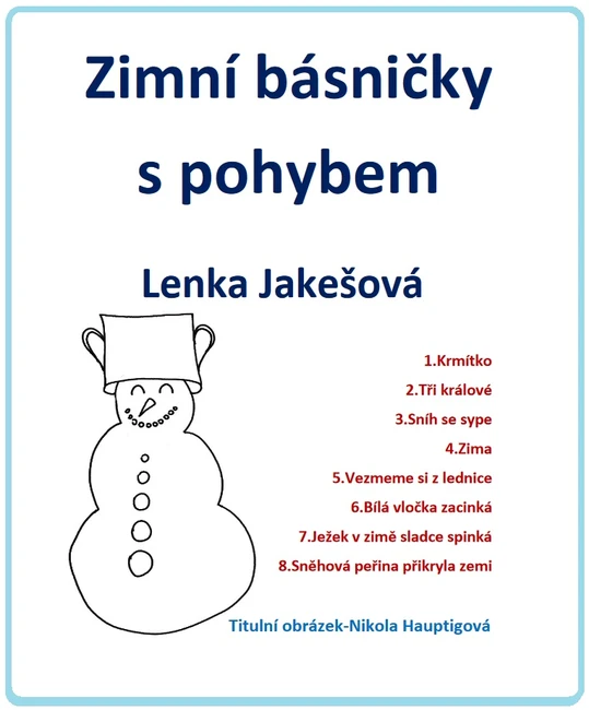 Výukový materiál Zimní básničky s pohybem