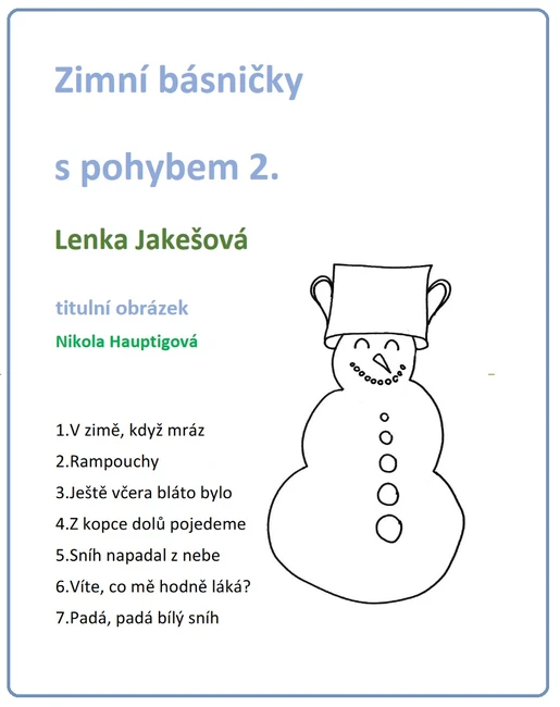Výukový materiál Zimní básničky s pohybem 2