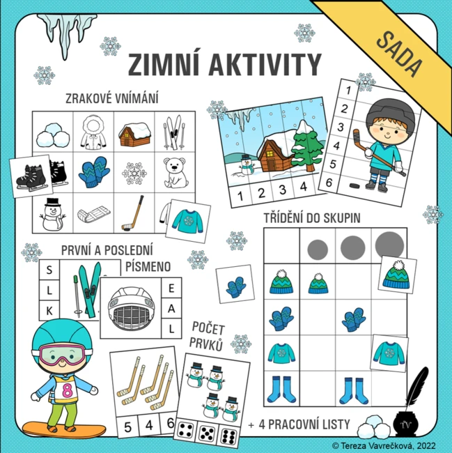Zimní aktivity - sada