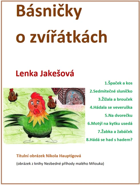 Výukový materiál Básničky o zvířátkách
