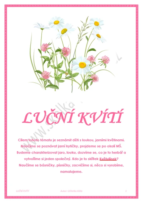 LUČNÍ KVÍTÍ