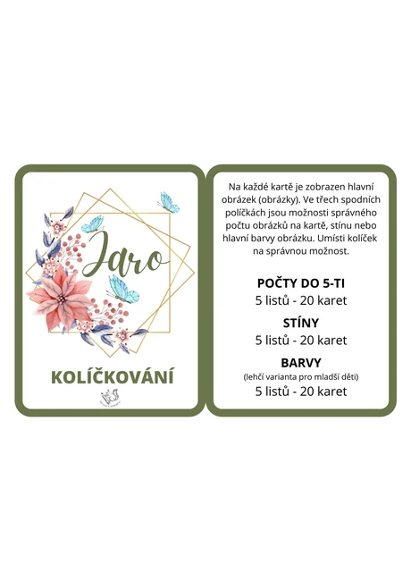 Jaro - kolíčkování