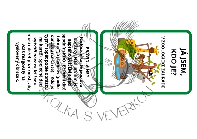 V ZOOLOGICKÉ ZAHRADĚ - Já jsem, kdo je?
