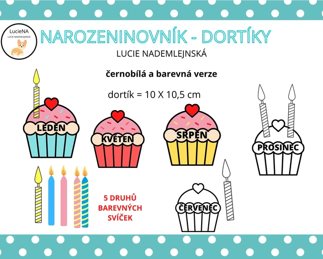 Narozeninovník - dortíky
