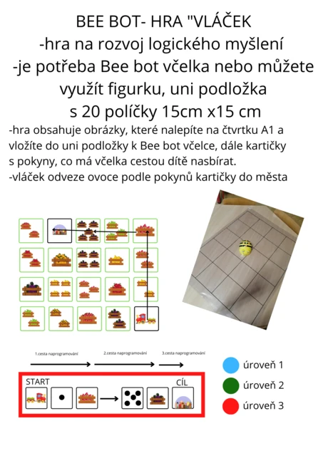 Hra VLÁČEK-na Bee bot včelku